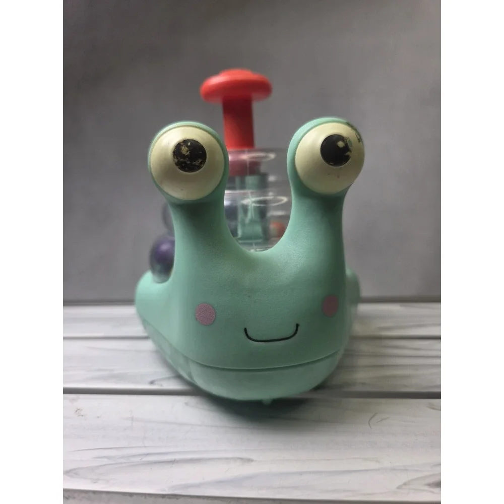 My B Toys Battat Light Up Snail Ball Popper Baby Developmental Toy